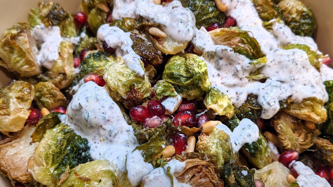 How to Make Crispy Fried Brussels Sprouts with Yogurt, Pomegranate and Pine Nuts | Daniel Boulud | Rachael Ray Show