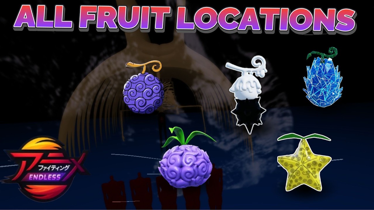 All Devil Fruit Locations in Anime Fighting Simulator: Endless (AFSE)