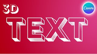 3d text effect in canva