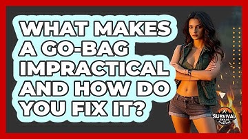 What Makes A Go-bag Impractical And How Do You Fix It? - Survival Skills for Everyone