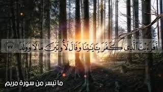 قرآن الكريم تلاوم من سورة مريم