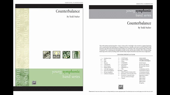 Counterbalance, by Todd Stalter  Score & Sound