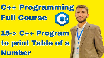 C++ program to print table of a number