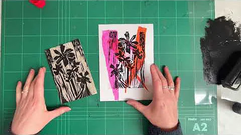 Lino Printing and Chine Colle