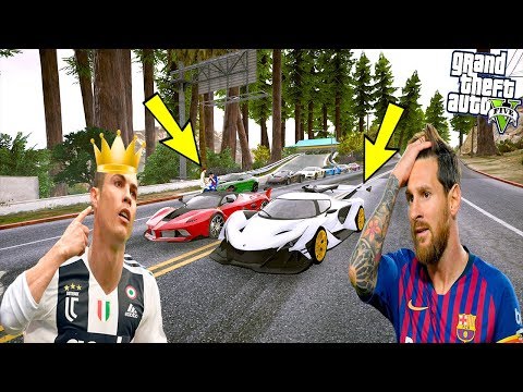 RONALDO VE MESSİ DÜNYANIN EN İYİ ARAÇLARIYLA YARIŞIYOR!(MESSİ AĞLADI) - GTA 5