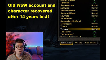 My 14 Year Old WoW Character Has Been Recovered for Me by Blizzard!