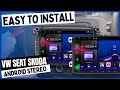 How to install android car stereo into vw seat and  skoda cars and vans