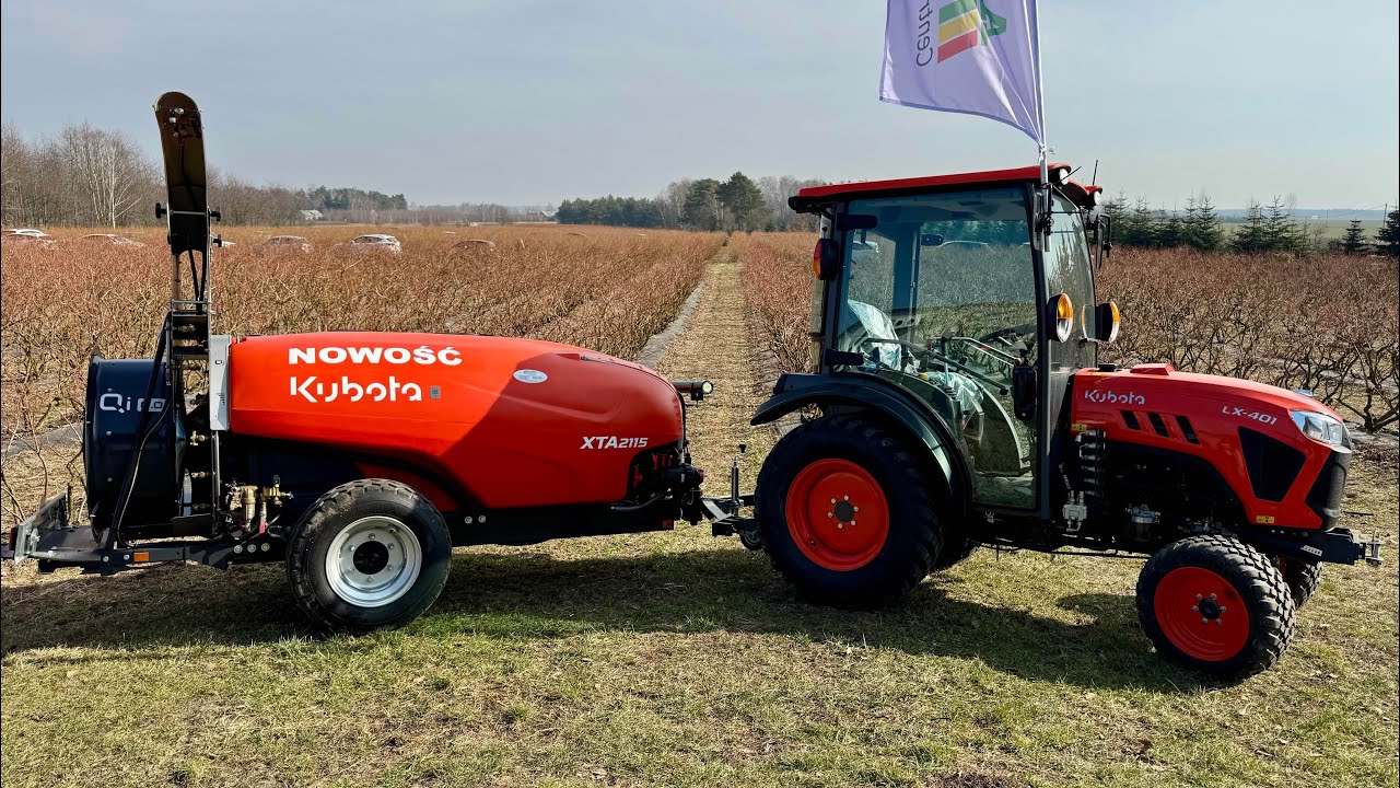 Ciągnik, opryskiwacz, koparka - Kubota. Co w ofercie dla sadowników i plantatorów  borówki?
