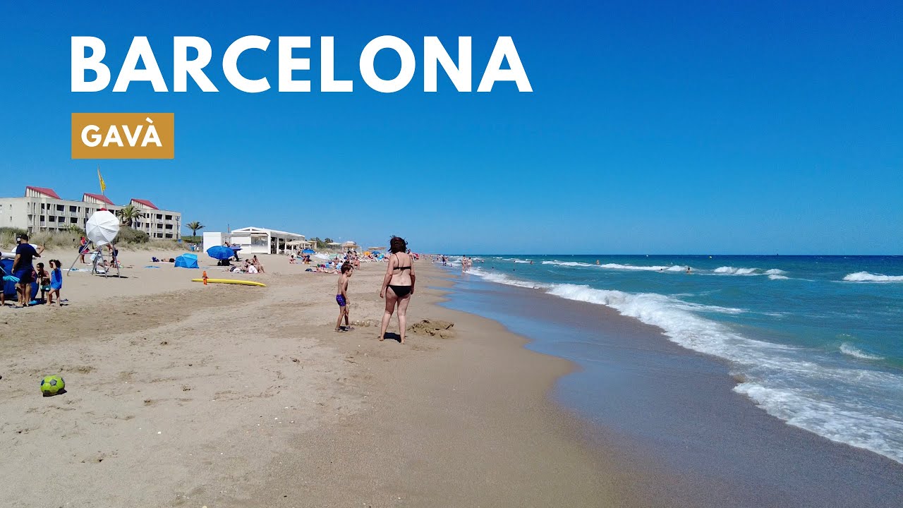 Barcelona Beach Walk 2023 Gavà / SPAIN YouTube