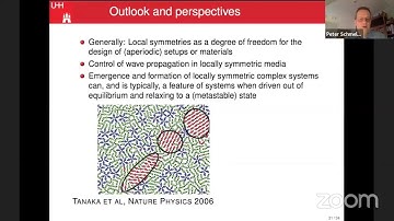 Peter Schmelcher: Local Symmetries in Wave Mechanics: From Fundamentals to First Applications