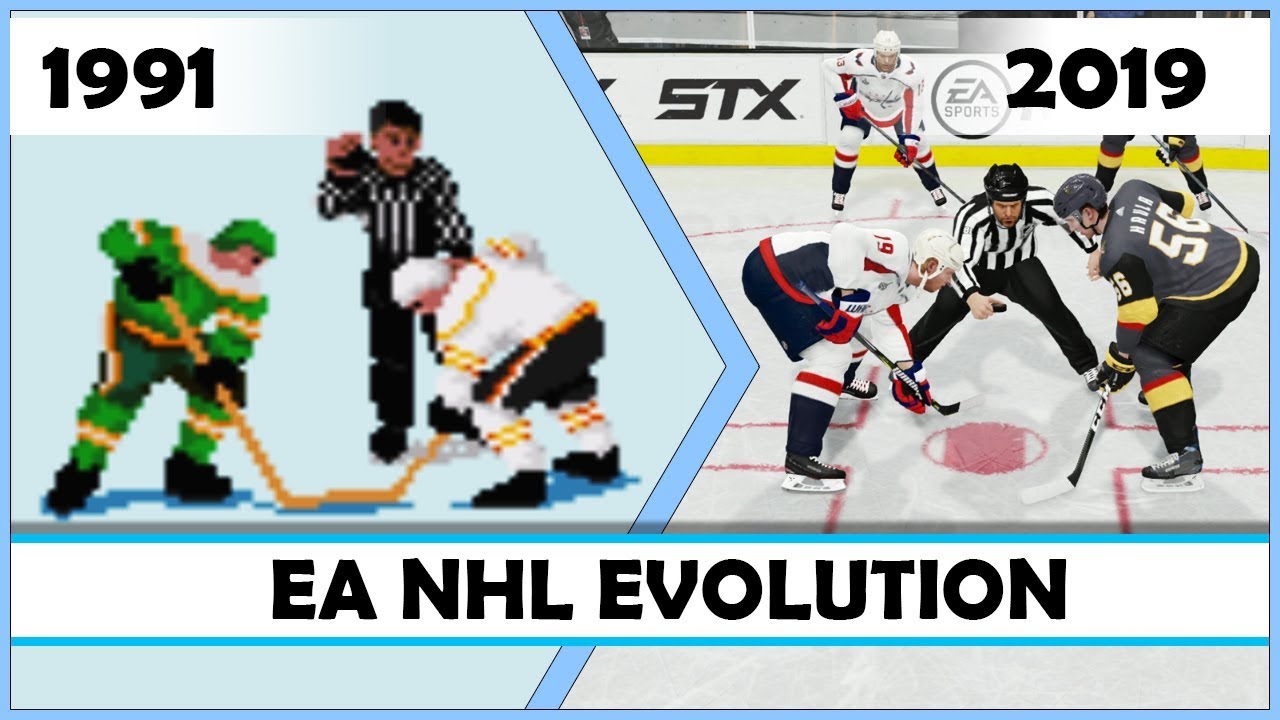 EA NHL evolution [1991 - 2019] - YouTube