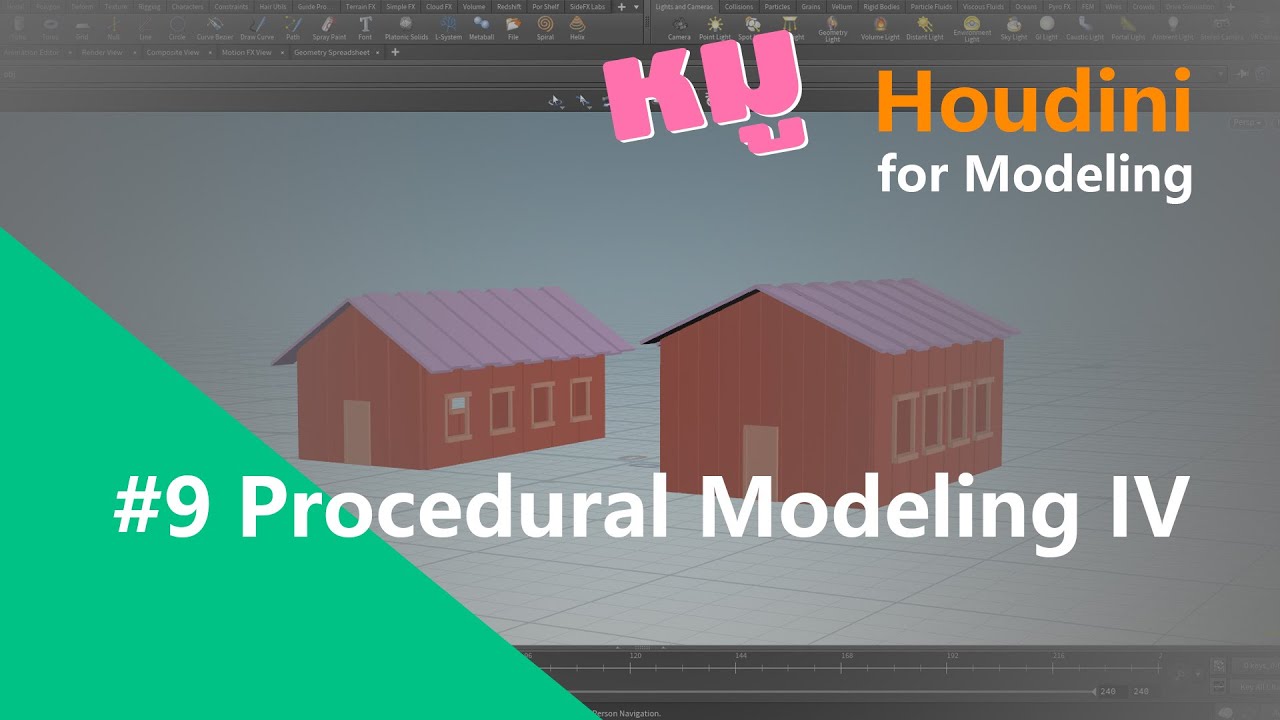 หมู Houdini for Modeling ep09 - YouTube