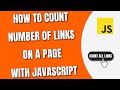 How to count number of links on a page using javascript howtocodeschoolcom