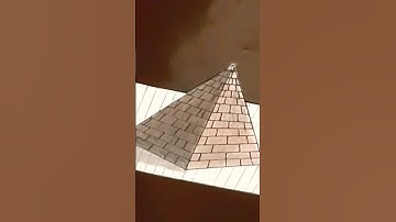 How To Draw 3D Pyramid🔼||Optical Illusion Drawing||#Drawing #3D #Shorts #shortsfeed #youtubeshorts