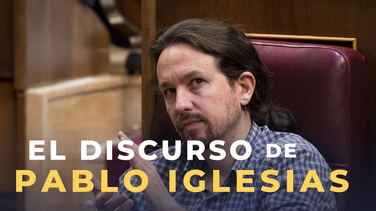 El discurso de Pablo Iglesias en 5 minutos (y la réplica de Pedro ...