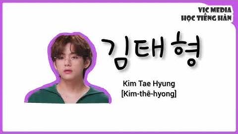 Cách đọc chính xác tên các thành viên BTS