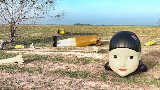 Squid Game in Real Life - Giant Doll Dies Over And Over Again - Sad Story Squid Game | Action Boy