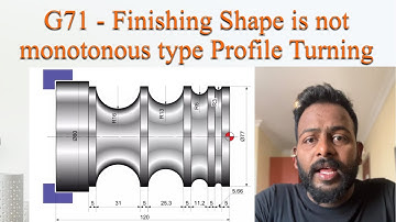 Undercut & Finishing Shape is not monotonous Type of profile turning by using G71 Cycle in fanuc