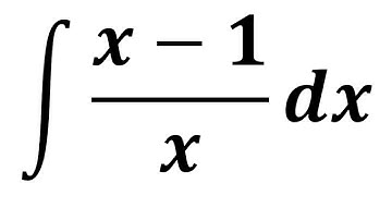 Integral of (x-1)/x