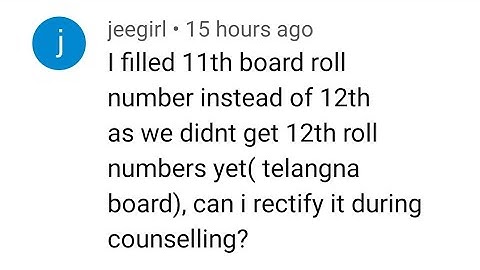 MISTAKES in JEE Mains Form Filling