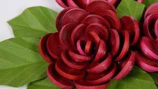 빨강 장미 2- 꽃잎 붙이는 방법