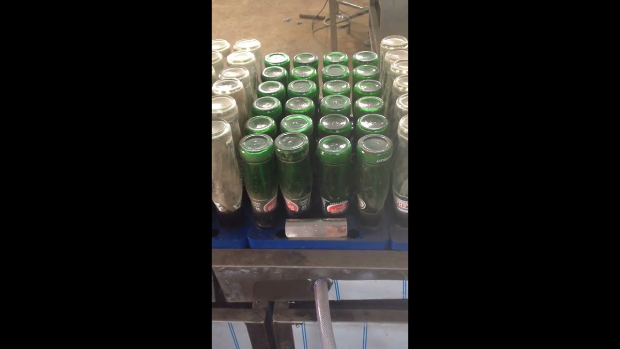 Semi Automatic Glass Bottle Washing Machine