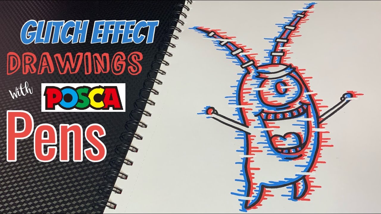 Creating GLITCH EFFECT Drawings With Posca Pens YouTube Creating GLITCH EFFECT Drawings With Posca Pens YouTube