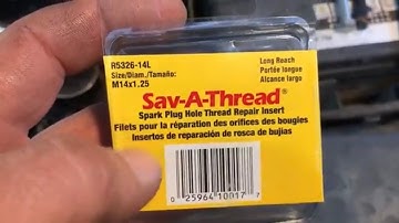 Fixing stripped spark plug hole in an aluminum Head