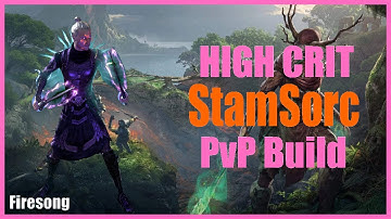 ESO PvP - BEST 1vX StamSorc Build Guide [Firesong Chapter]