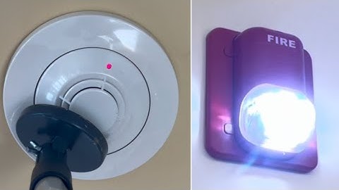 School fire alarm testing 2007 Notifier system