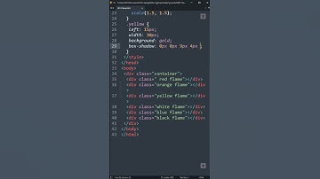 FLAME | html&css | #shorts #viralvideo #trending #code #viral #coder #html