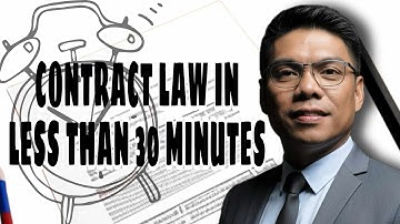 Philipppine Contract Law in Less than 30 Minutes