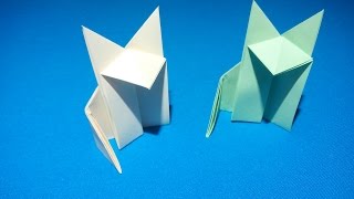 Лиса из бумаги. Origami Fox