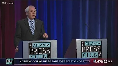 Secretary of State candidate participates in one-man debate