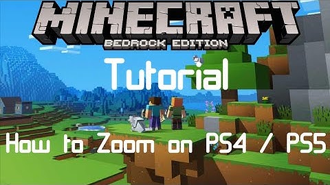 How to Zoom in Minecraft Bedrock on the PS4 Without Mods (No Downloading)