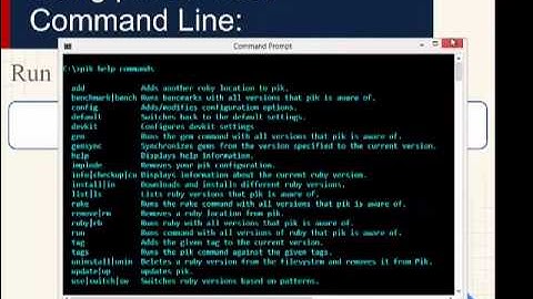 How to Intall Pik and Run Commands on Git Bash on Windows