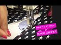Class 14  how to attach zipper to a dress without a seam  easy neat and professional finish
