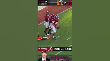 Ty Simpson S Highlights Vs Mercer Alabama 2024 CFB 
