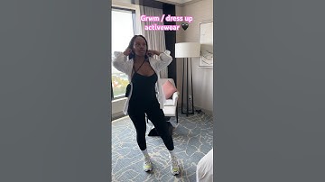 Grwm to run errands 🖤 #grwm #activewear