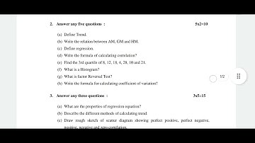 Business statistics questions paper of 2021-22/KNU University