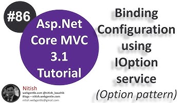 (#86) Read configuration using option pattern (IOptions) from appsettings | Asp.Net Core tutorial