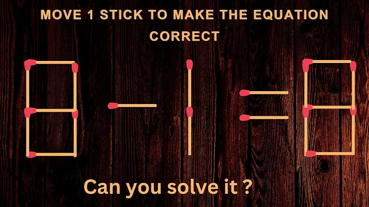 Turn the wrong equation into correct, #puzzle #matchstick #matches #mathtrick #mindtest #mathpuzzle