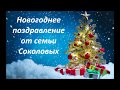 Новогоднее поздравление от семьи Соколовых