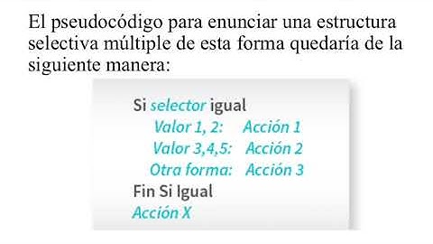 Estructura selectiva múltiple