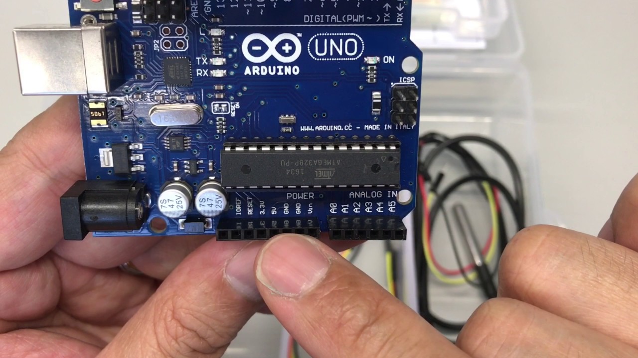 運用Arduino系統進行化學實驗 - Arduino溫度探測器接線 - YouTube