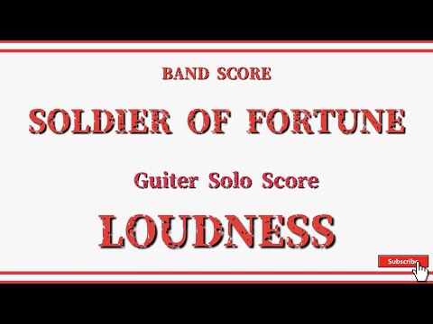 LOUDNESS】バンドスコア「SOLDIER OF FORTUNE」 Guiter Soloスコア