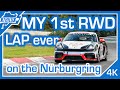 MY FIRST LAP ever in a RWD Car - Porsche 718 GT4 MR with PDK on NÜRBURGRING NORDSCHLEIFE BTG 4K