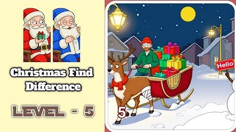 Christmas Find Difference Level 5 Walkthrough Solution