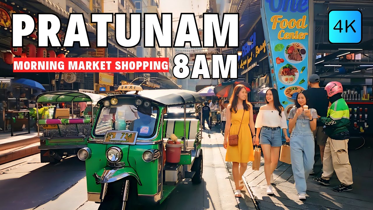 [4K] Pratunam Morning Market Bangkok in 2025 🇹🇭 ASMR 🎧 Walking Tour