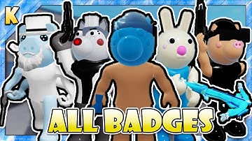 HOW TO GET ALL 20 BADGES + SKIN/MORPH in PIGGY RP - 2 | Roblox